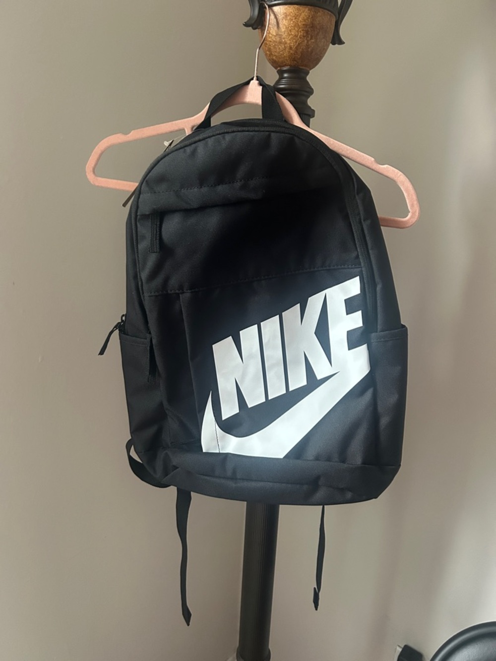 Nike Black Backpack with White Logo - Men's Everyday Pack